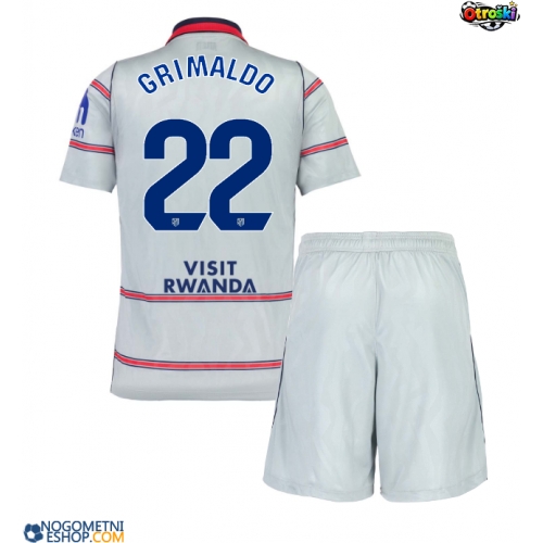 Otroški Nogometni dresi Atletico Madrid Alejandro Grimaldo #22 Tretji 2026-27 Kratek Rokav (+ Kratke hlače)
